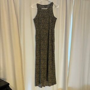 Toad&Co Green Floral Maxi Dress